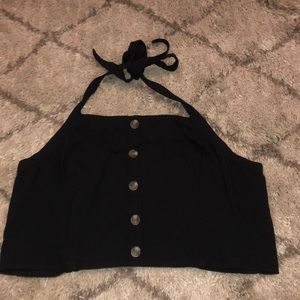 Black Crop Top